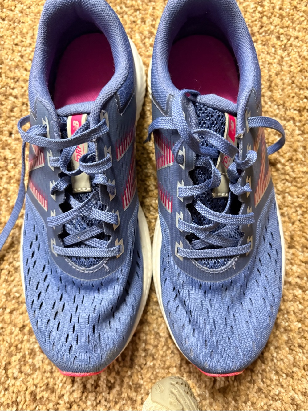 New Balance Women's Athletic Shoes in Blue with Pink Accents